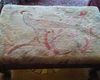 Antique French foot stool  1800's $95