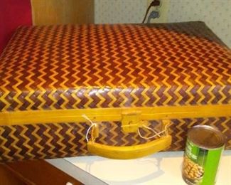 Japanese Bamboo suit case Hand made 1940's  $95 Cool looking storage .