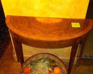 FRENCH Demilune  table $350