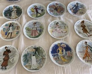 D’Arceau-Limoges Lady Plates (set of 12),