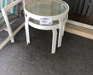 #4 PAIR OF TABLES $20