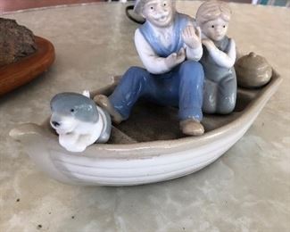 #8 SMALL PORCELAIN BOAT $5.00