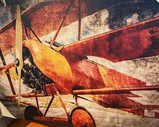 54
Airplane decor on canvas new 
35.00
