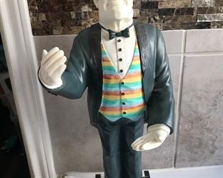 55
Heavy resin butler about 2 ft tall 
45.00