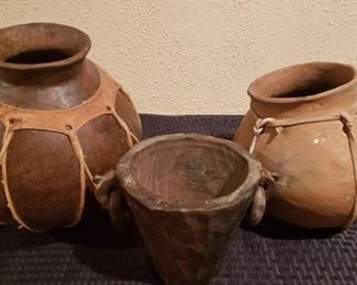 Clay Pots/Wooden Vessel https://ctbids.com/#!/description/share/362107