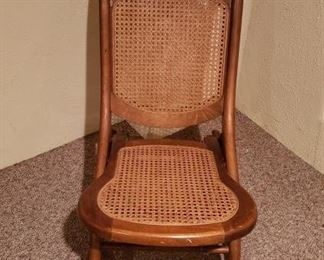 Collapsible Antique Rocking Chair https://ctbids.com/#!/description/share/365983
