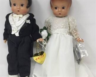 Effanbee ''Patsy'' Dolls: Bride and Groom https://ctbids.com/#!/description/share/370754 