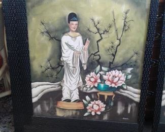 One of a set of 2 Chinese watercolors (32" x 36") - $475 for the pair 
***Please note:  California sales tax will be charged on all purchases unless you have a valid California resale certificate on file with us.***
