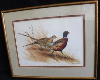 Maynard Reece, "Graceful Pair - Ring-Necked Pheasants" - $85
***Please note:  California sales tax will be charged on all purchases unless you have a valid California resale certificate on file with us.***
