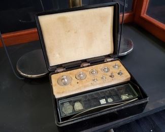 Griffin & Tatlock antique scales - $175 (set of weights pictured)
***Please note:  California sales tax will be charged on all purchases unless you have a valid California resale certificate on file with us.***
