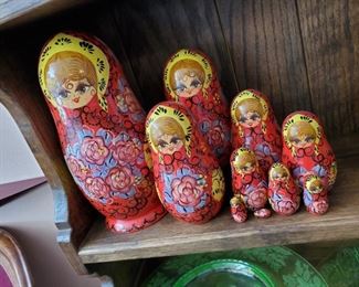 Handpainted Russian nesting (matryoshka) dolls - $125
***Please note:  California sales tax will be charged on all purchases unless you have a valid California resale certificate on file with us.***
 