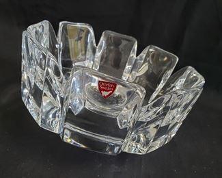 Vintage signed Lars Hellsten Orrefors Corona crystal bowl, 7.25" w x 4" h - $30
***Please note:  California sales tax will be charged on all purchases unless you have a valid California resale certificate on file with us.***
