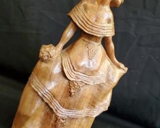 Carved hardwood Spanish dancer, 11.5” h - $40
***Please note:  California sales tax will be charged on all purchases unless you have a valid California resale certificate on file with us.***
