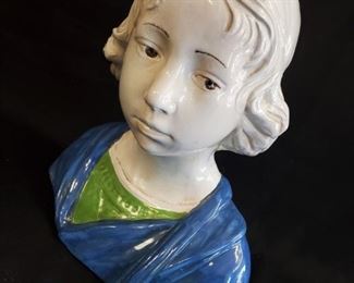 Andrea della Robbia glazed terracotta Bust of a Young Man (11”w x 8”d x 12”h) - $150
***Please note: California sales tax will be charged on all purchases unless you have a valid California resale certificate on file with us.***
