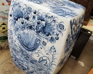 Ceramic Asian Garden Seat, 19 1/2" Tall x 14" Wide - $195.  ***Please note:  California sales tax will be charged on all purchases unless you have a valid California resale certificate on file with us.***