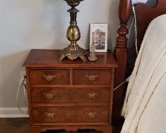 Burl wood night stand SOLD