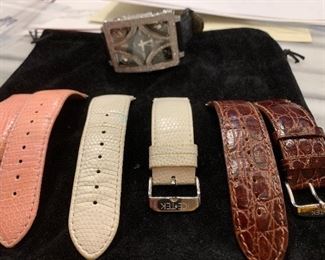 Designer Watch with 6 cts. of diamonds and interchangeable bands.