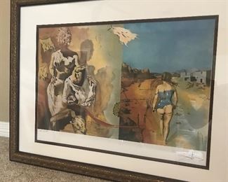 Salvidor Dali.  Limited Edition.  Numbered Artist Proof.
