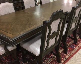Dining Table with 8 chairs and China Cabinet included