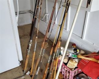 Fishing rods $25 each and the ones with reels $50 each. Make a deal on them ALL!!
