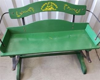 John Deere Bench with Springs (One of a Kind) https://ctbids.com/#!/description/share/371978