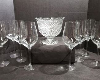 Wine Glasses and Bowl https://ctbids.com/#!/description/share/371920