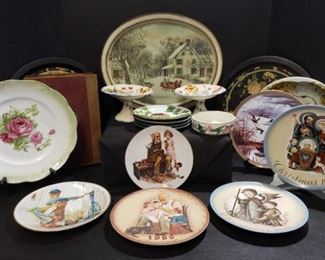 Currier & Ives, Norman Rockwell, Sister Berta Hummel Housewares https://ctbids.com/#!/description/share/371941