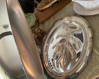 Lot 137 silverplate serving dish 9” x 14” $50 NOW $35
