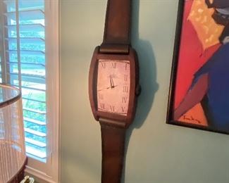 Lot 206 hanging watch clock 4’5” made from 10 $65 NOW $45