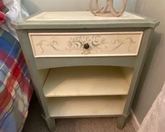 Lot 224 hand-painted bedside table 30” x 23” x 15” $60 NOW $30