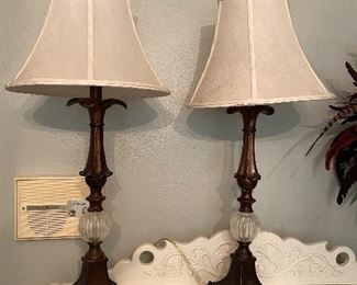 Lot 241 Pair of lamps 29 inches $50 NOW $25
