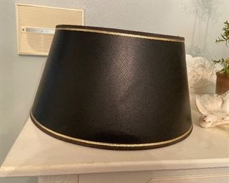 Lot 243 vintage navy blue lamp shade 7 1/2” x 15” $15 NOW $10