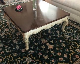 40” x 40”
Solid wood coffee table
$120
Sold