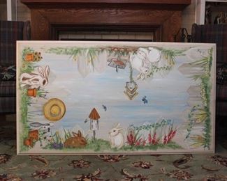 Beautiful Handpainted dining room table!
6 chairs with pretty vine detailing!
$300