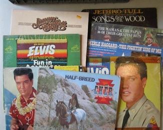 Elivs and Cher Vintage Vinyl