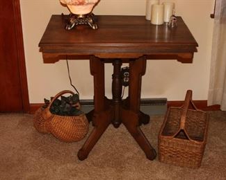 Antique Wooden Side Table $75