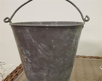 #72) Vintage Bucket. Approx. 9.5 T $10