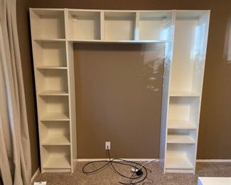 Cute Twin Size Shelf Style Headboard