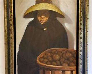 The Potato Lady Painting.