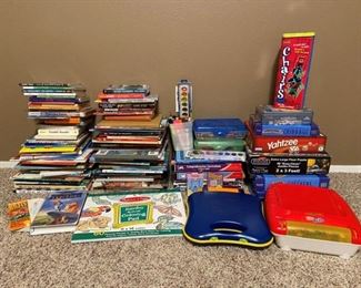 Children's Books For All Age Groups, Board Games and Puzzles, Coloring and Various Activity Books