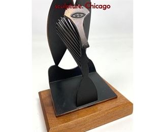 Lot 12 Pablo Picasso design copper figural sculpture. Chicago