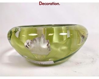 Lot 26 Emilio Robba Art Glass Bowl with Floral Decoration.