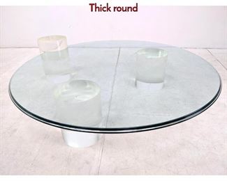 Lot 33 Large Charles Hollis Jones Cocktail Table. Thick round