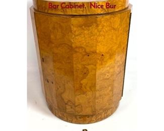 Lot 36 EDWARD WORMLEY Dunbar Side Table Bar Cabinet. Nice Bur