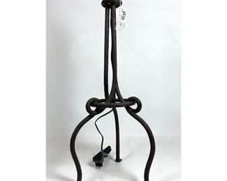 Lot 67 Twisted Iron Table Lamp.