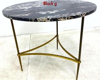 Lot 82 Italian Style Decorator Occasional Side Table. Black g