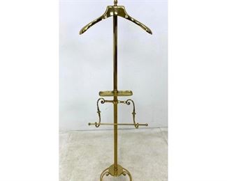 Lot 101 Italian Style Brass Valet Clothing Stand.