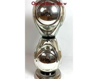 Lot 120 Mercury Style Glass Table Lamp Base. Optical Base. No w