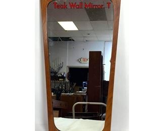 Lot 128 AKSEL KJERSGAARD ODDER style Danish Teak Wall Mirror. T