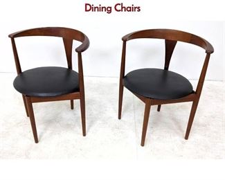 Lot 133 Pr Illums Bolighus Danish Modern Teak Arm Dining Chairs